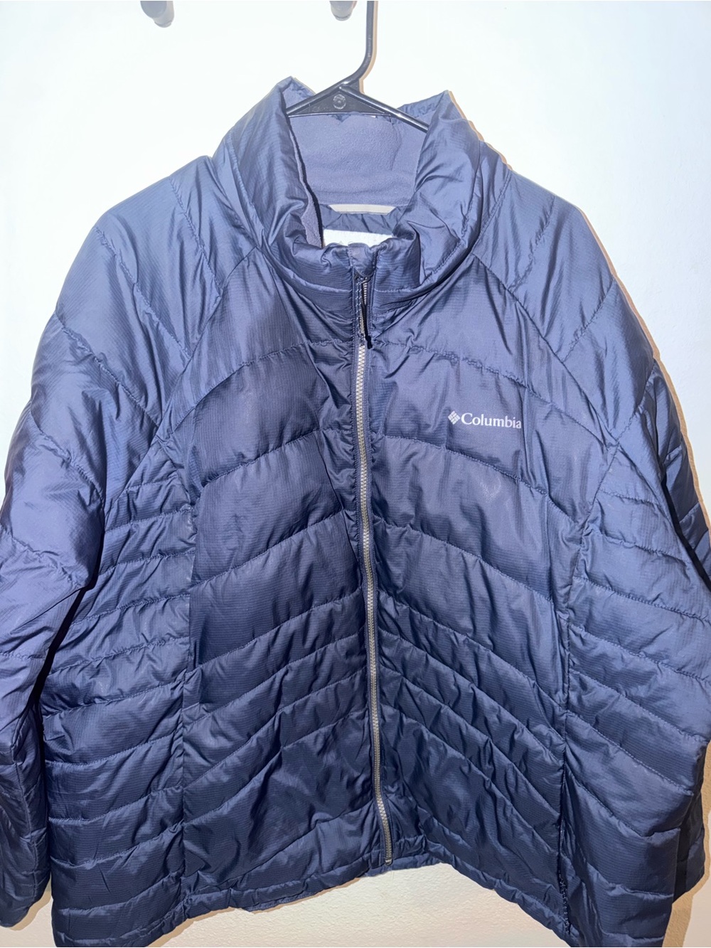 Columbia Men's Dark Blue Quilted Packable Puffer Jacket